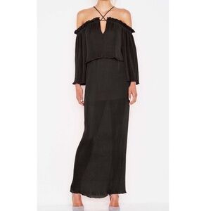 Alice McCall Off Shoulder Plated Dress in black size 2